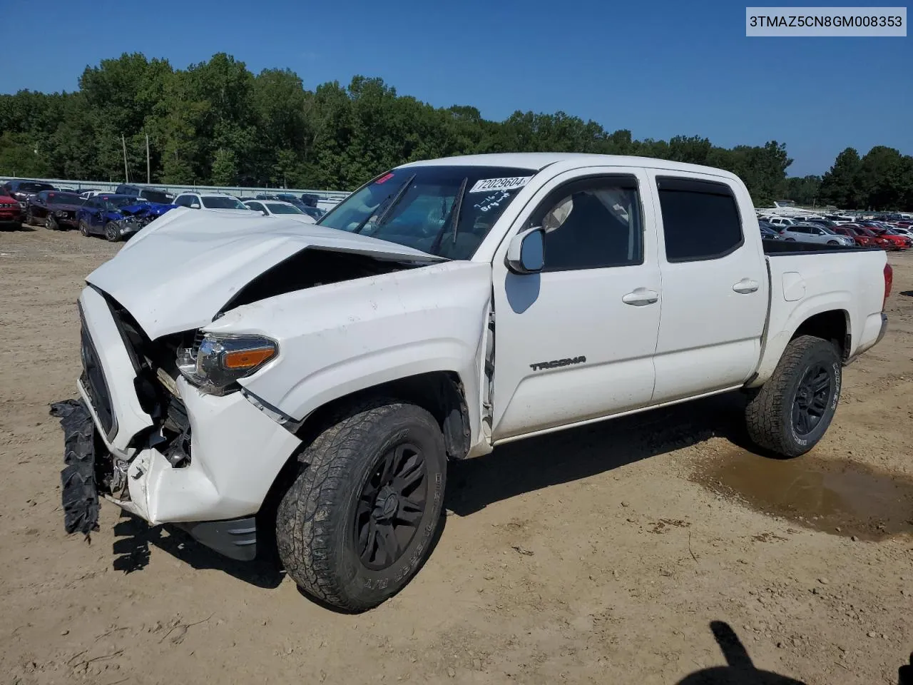 2016 Toyota Tacoma Double Cab VIN: 3TMAZ5CN8GM008353 Lot: 72029604