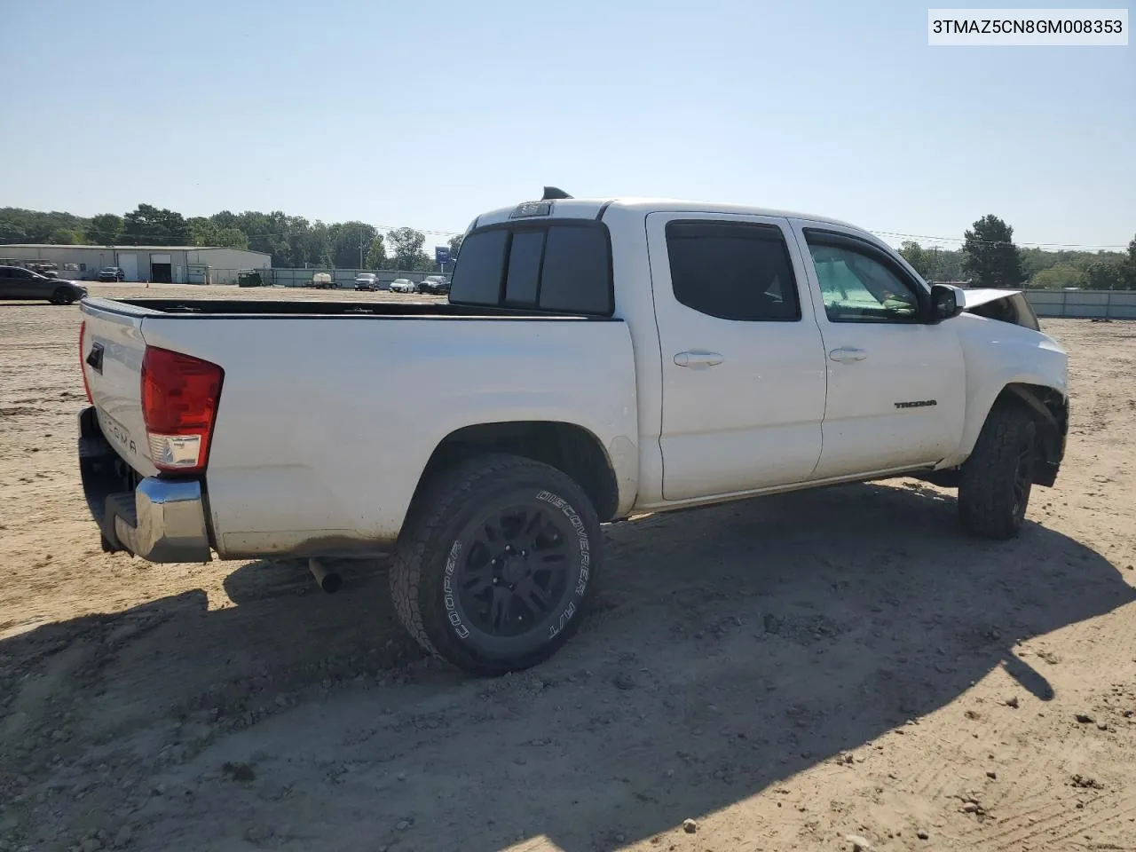 2016 Toyota Tacoma Double Cab VIN: 3TMAZ5CN8GM008353 Lot: 72029604