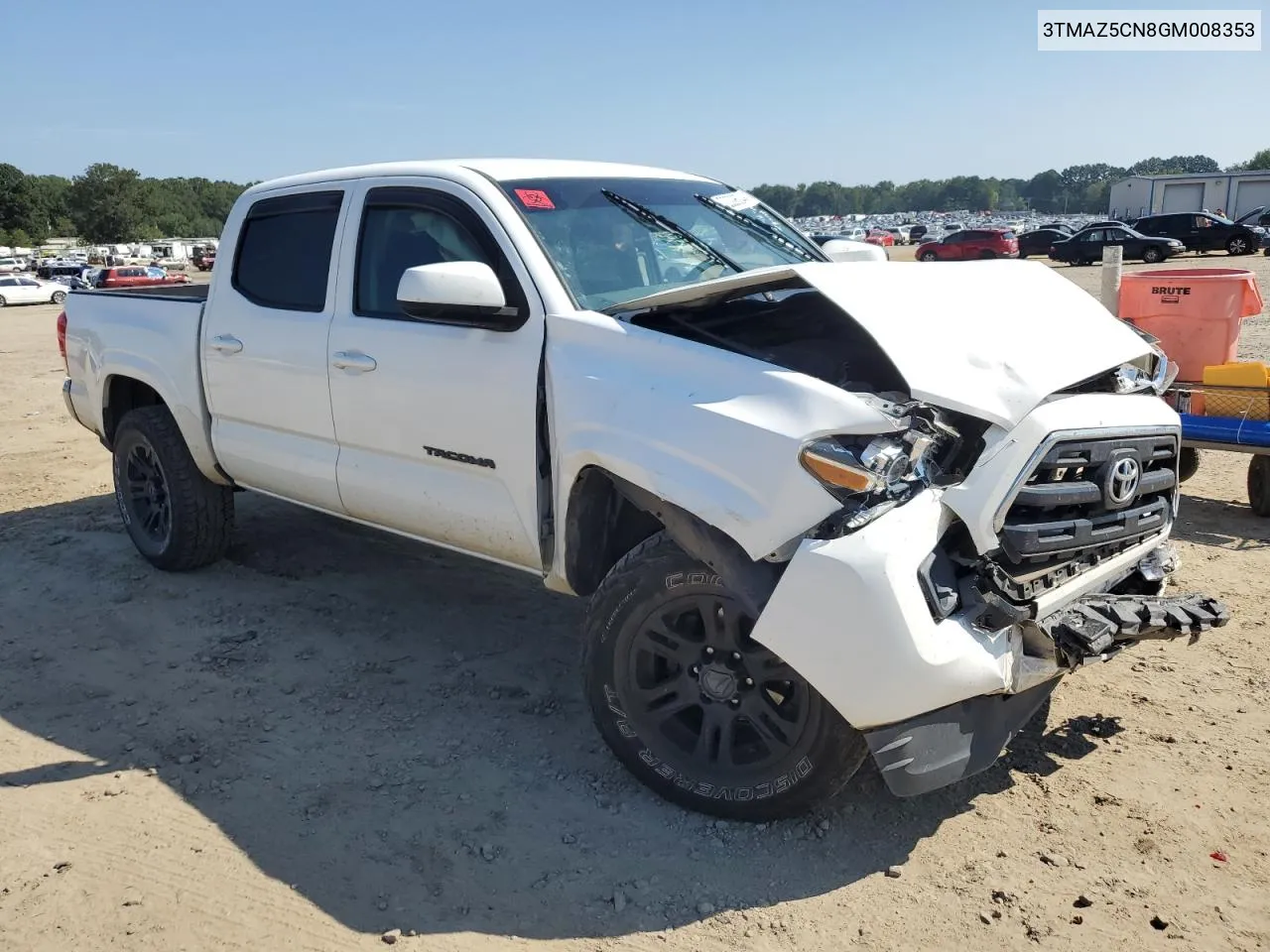 2016 Toyota Tacoma Double Cab VIN: 3TMAZ5CN8GM008353 Lot: 72029604