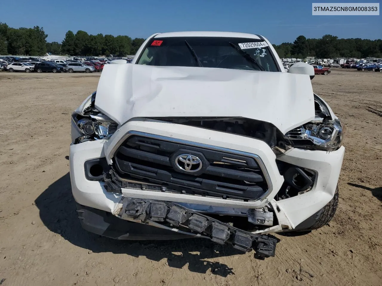 2016 Toyota Tacoma Double Cab VIN: 3TMAZ5CN8GM008353 Lot: 72029604