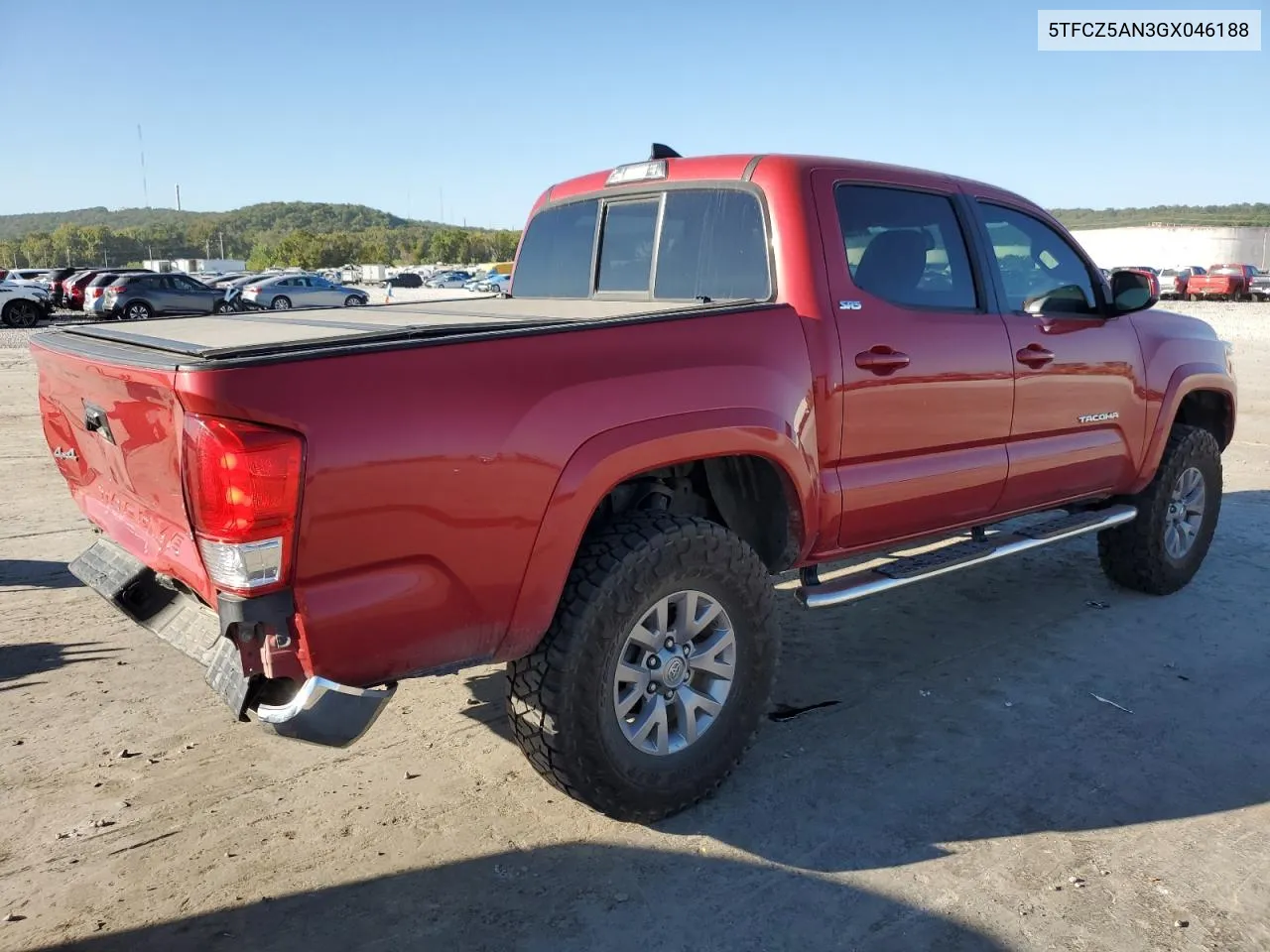 2016 Toyota Tacoma Double Cab VIN: 5TFCZ5AN3GX046188 Lot: 72222464