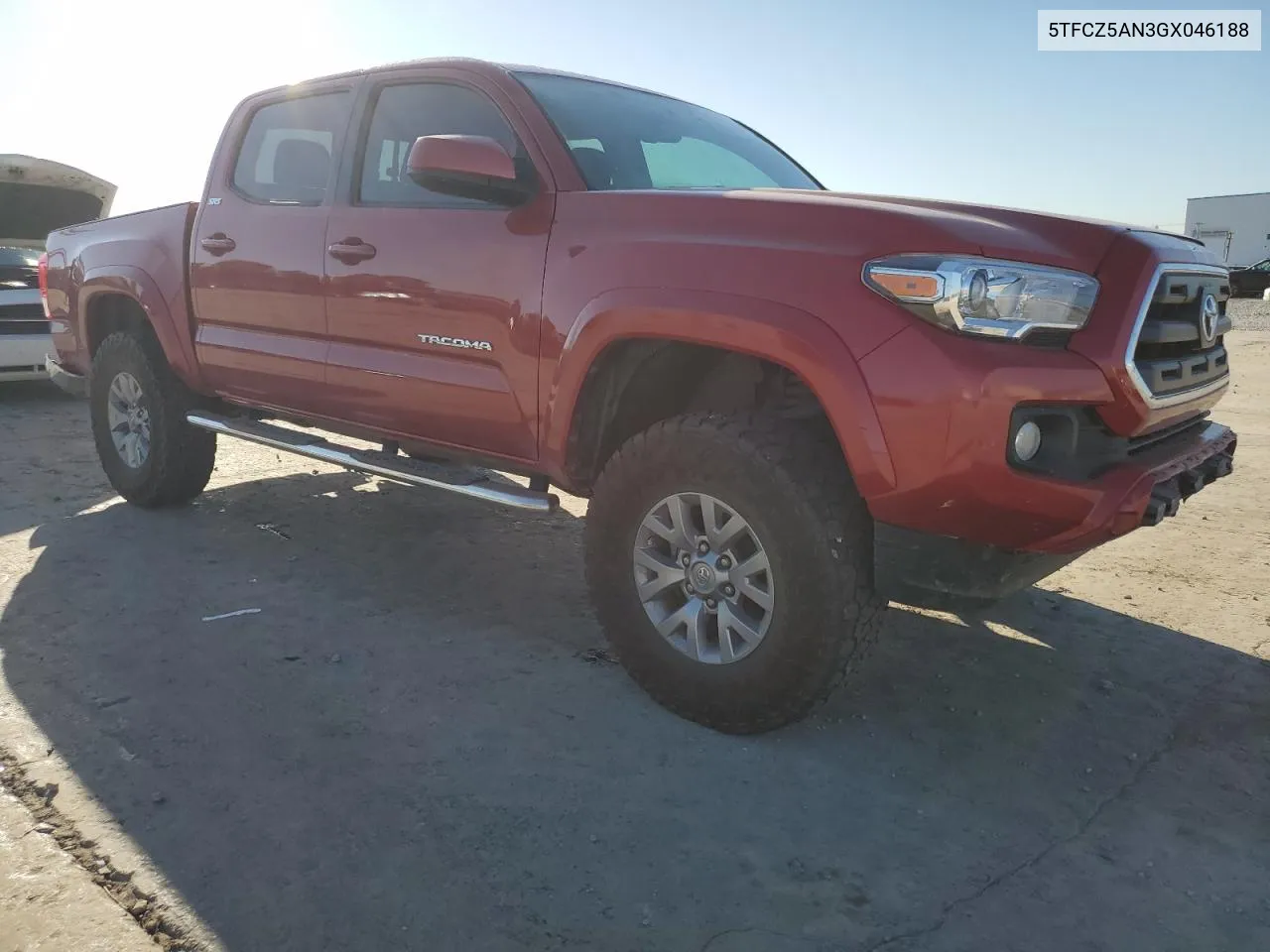 2016 Toyota Tacoma Double Cab VIN: 5TFCZ5AN3GX046188 Lot: 72222464