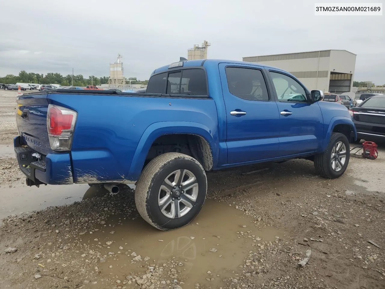 2016 Toyota Tacoma Double Cab VIN: 3TMGZ5AN0GM021689 Lot: 72280364