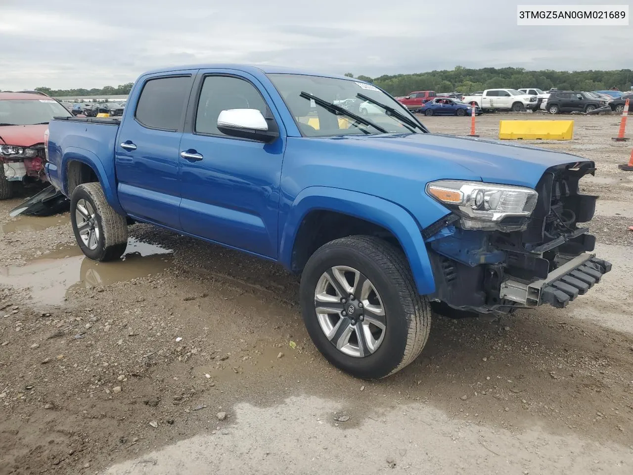 2016 Toyota Tacoma Double Cab VIN: 3TMGZ5AN0GM021689 Lot: 72280364