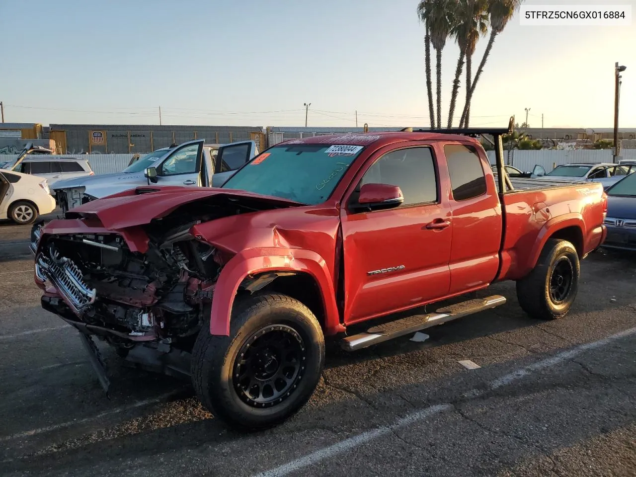 2016 Toyota Tacoma Access Cab VIN: 5TFRZ5CN6GX016884 Lot: 72380044