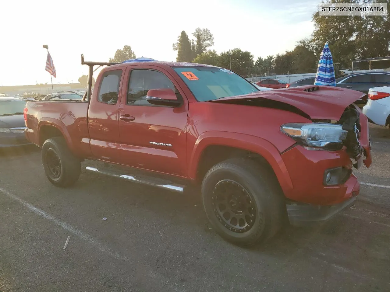 2016 Toyota Tacoma Access Cab VIN: 5TFRZ5CN6GX016884 Lot: 72380044