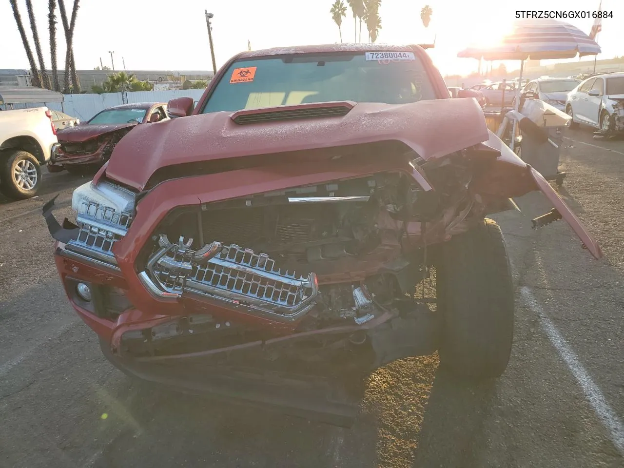 2016 Toyota Tacoma Access Cab VIN: 5TFRZ5CN6GX016884 Lot: 72380044