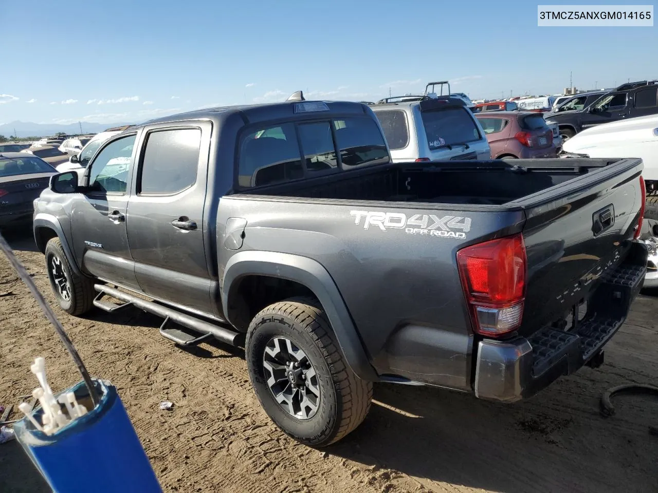 2016 Toyota Tacoma Double Cab VIN: 3TMCZ5ANXGM014165 Lot: 72406494