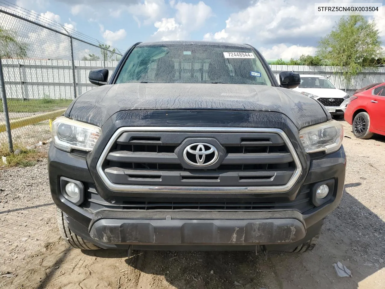 5TFRZ5CN4GX003504 2016 Toyota Tacoma Access Cab