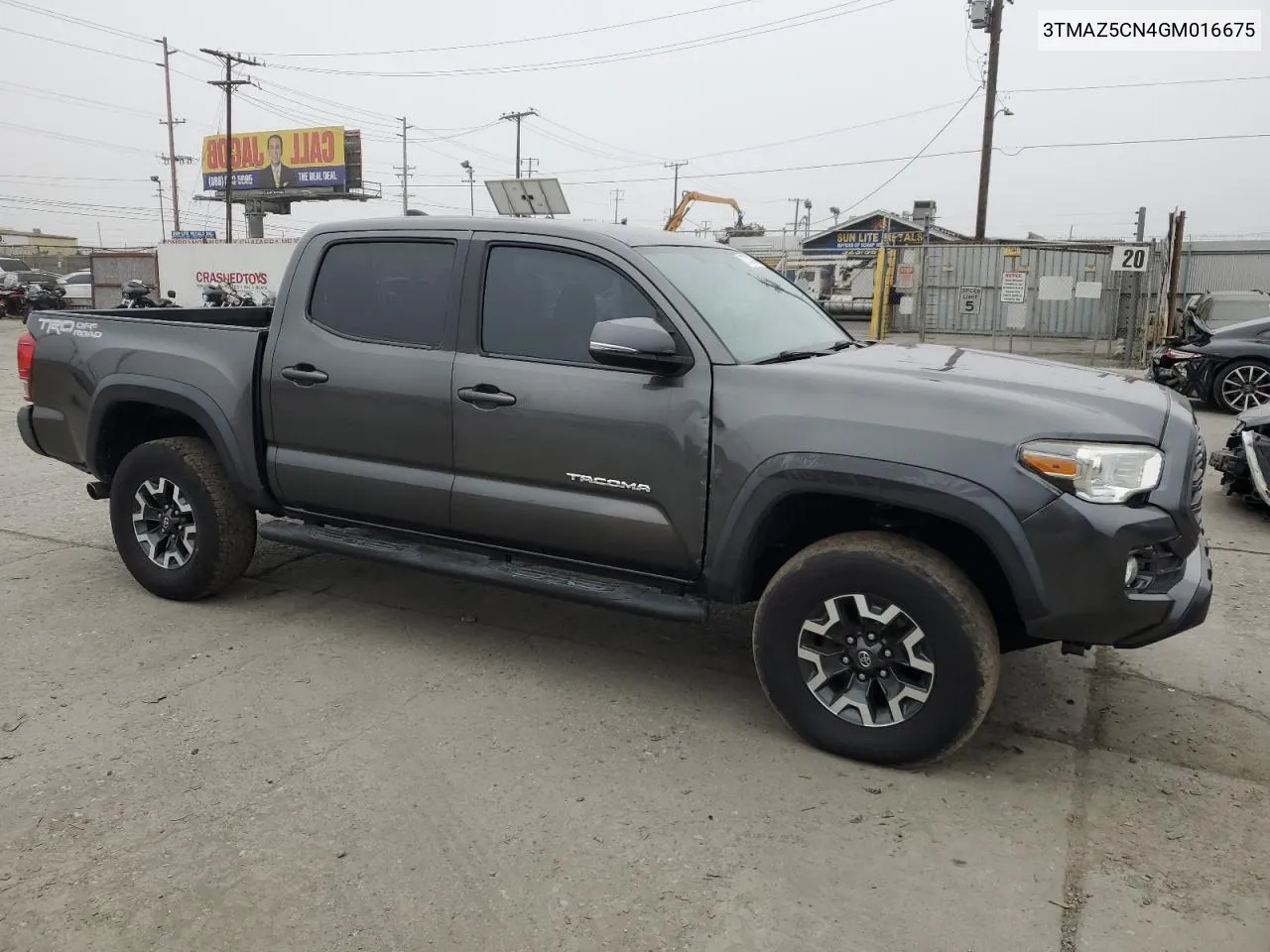 2016 Toyota Tacoma Double Cab VIN: 3TMAZ5CN4GM016675 Lot: 72733284