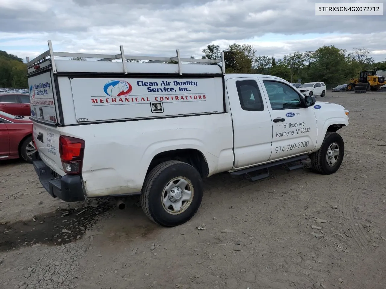 5TFRX5GN4GX072712 2016 Toyota Tacoma Access Cab