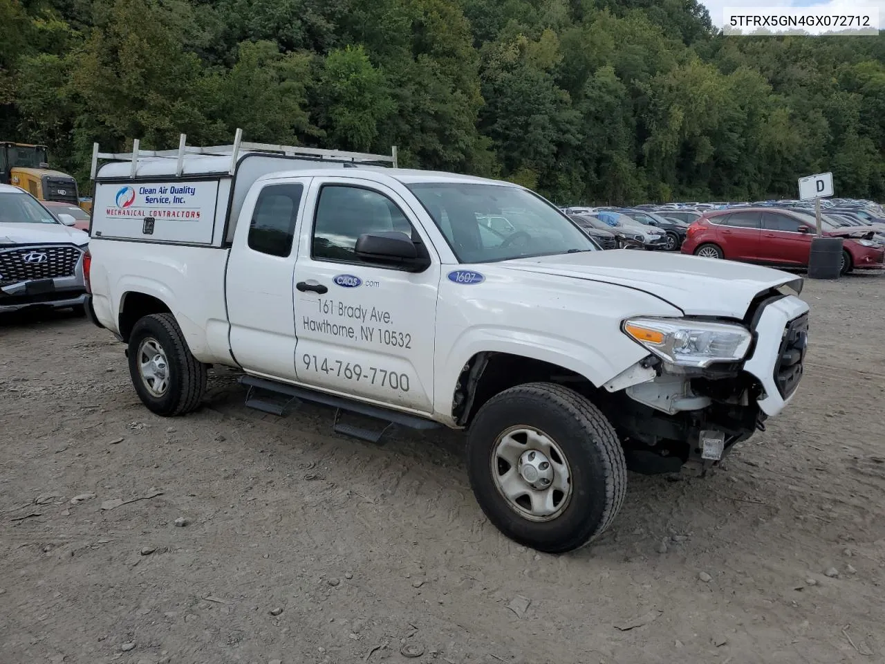 2016 Toyota Tacoma Access Cab VIN: 5TFRX5GN4GX072712 Lot: 72734344