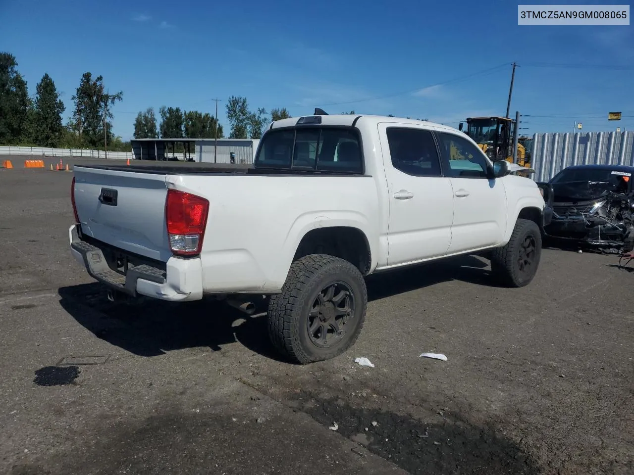 2016 Toyota Tacoma Double Cab VIN: 3TMCZ5AN9GM008065 Lot: 73335284