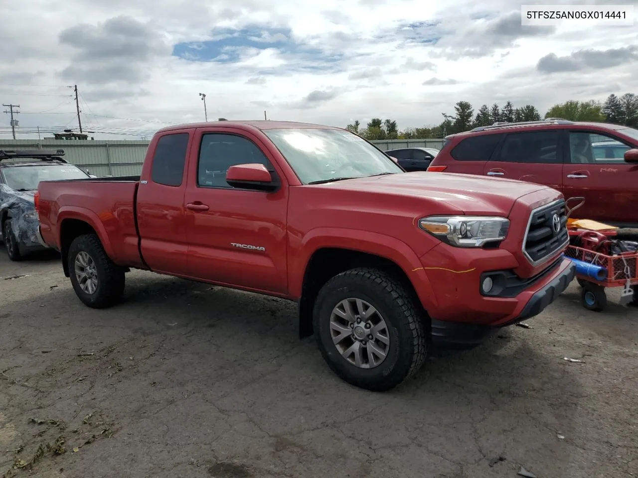 2016 Toyota Tacoma Access Cab VIN: 5TFSZ5AN0GX014441 Lot: 73758964