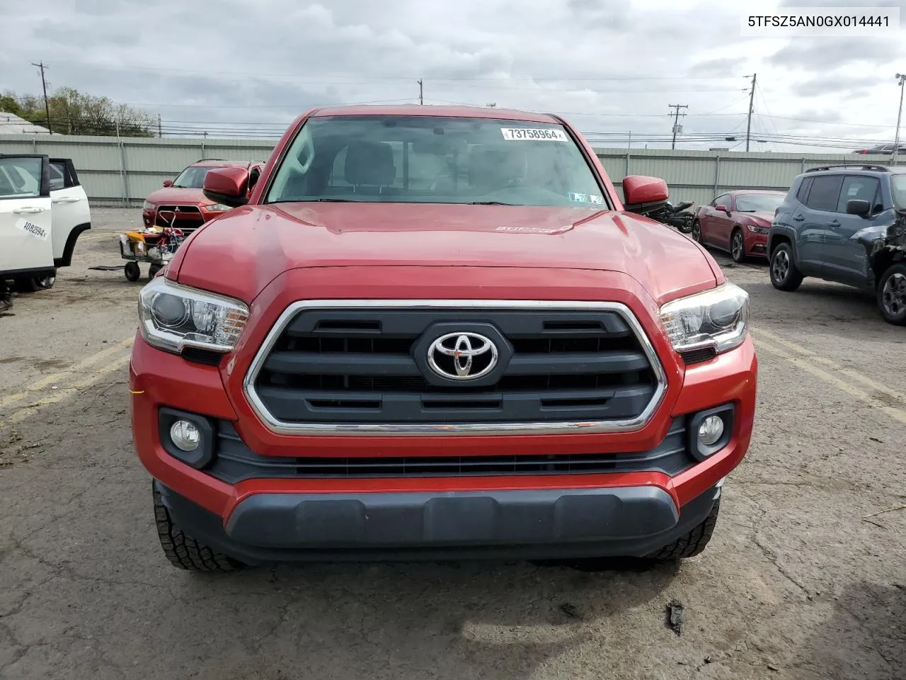 2016 Toyota Tacoma Access Cab VIN: 5TFSZ5AN0GX014441 Lot: 73758964