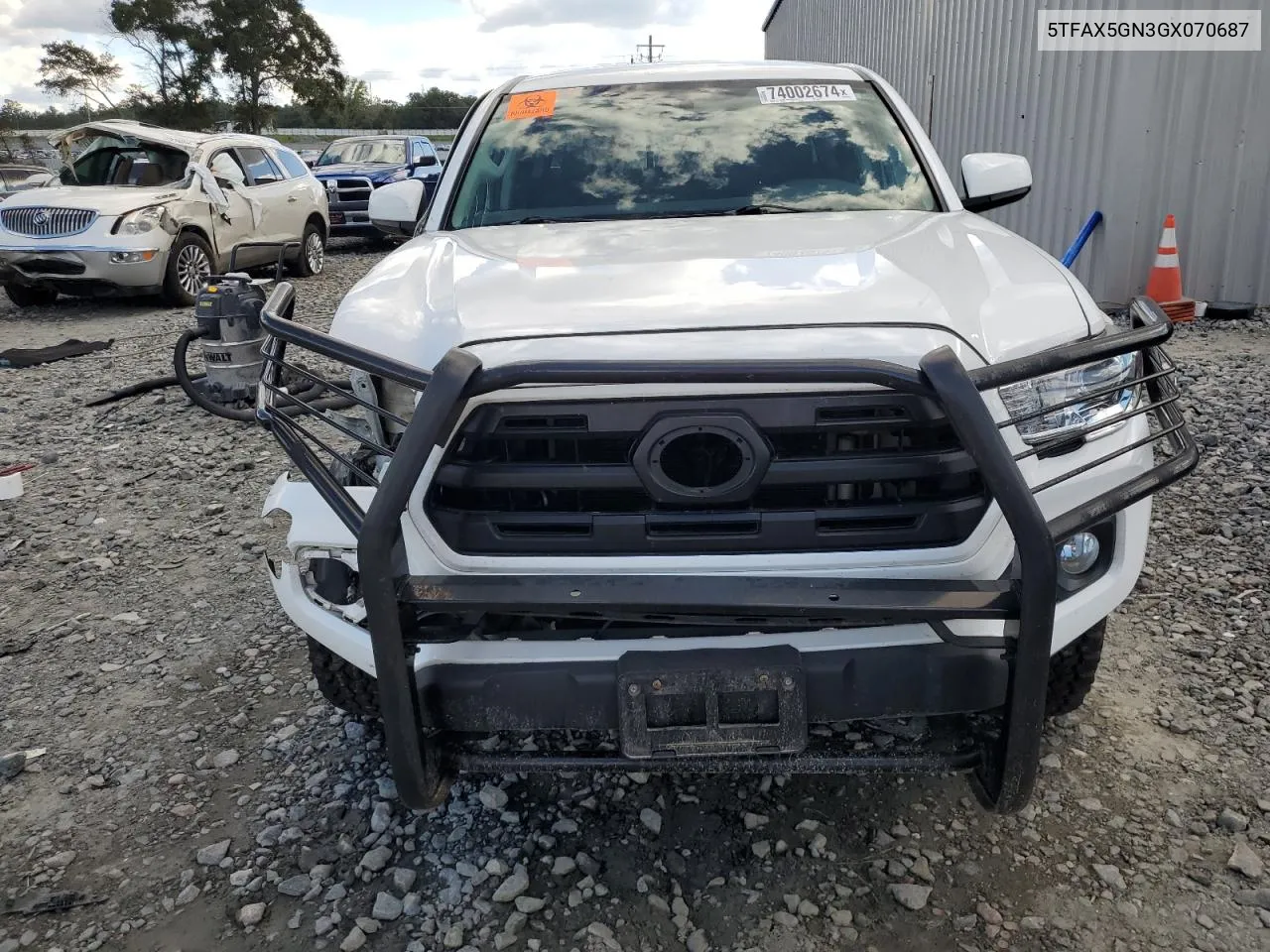 2016 Toyota Tacoma Double Cab VIN: 5TFAX5GN3GX070687 Lot: 74002674