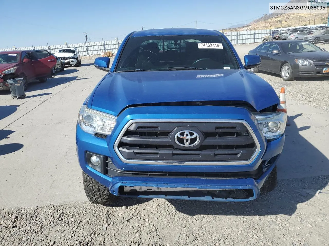 2016 Toyota Tacoma Double Cab VIN: 3TMCZ5AN3GM038095 Lot: 74452414