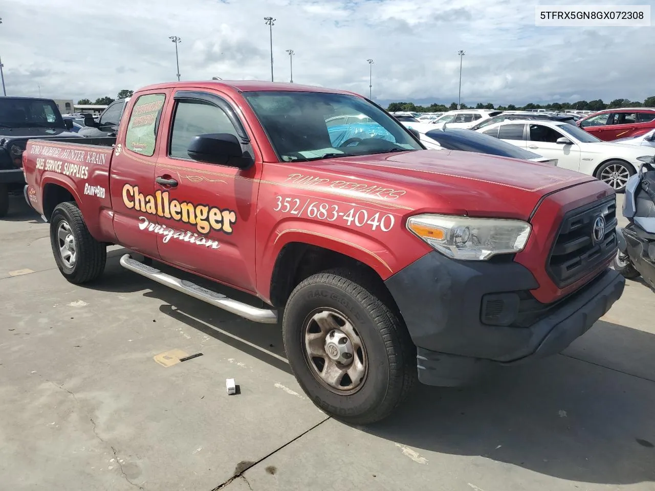 2016 Toyota Tacoma Access Cab VIN: 5TFRX5GN8GX072308 Lot: 74526084