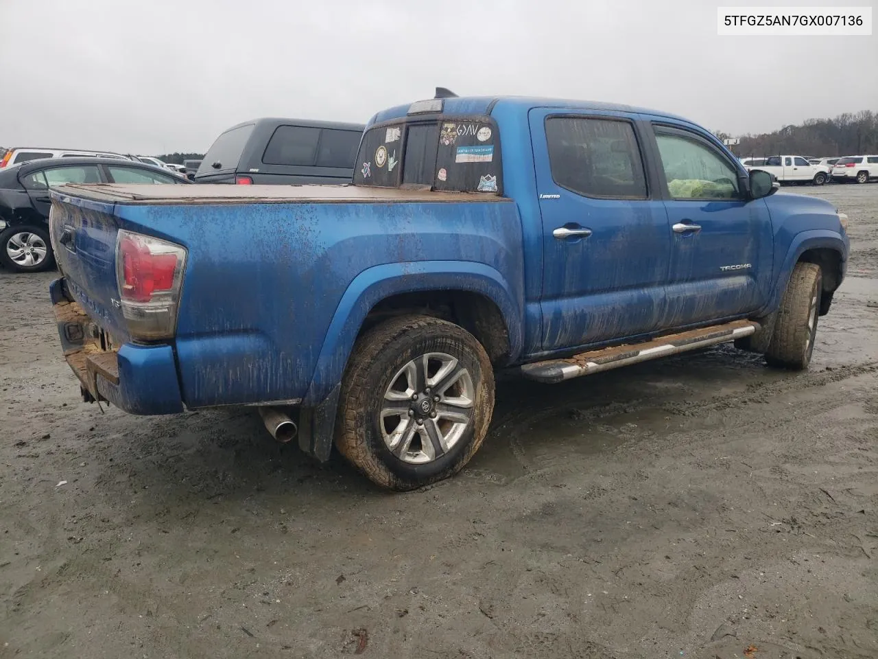 2016 Toyota Tacoma Double Cab VIN: 5TFGZ5AN7GX007136 Lot: 74851774