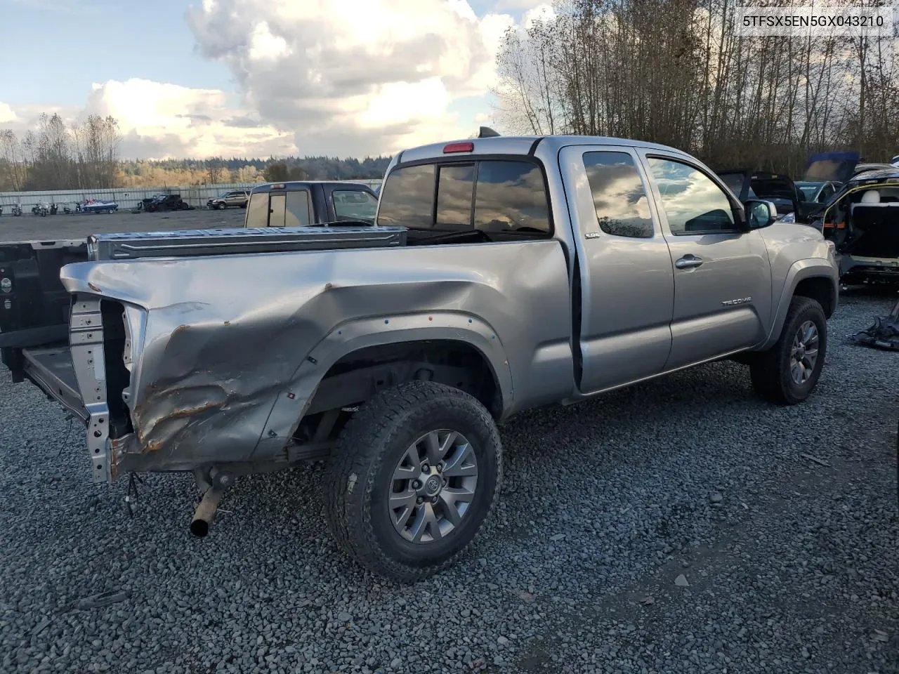 2016 Toyota Tacoma Access Cab VIN: 5TFSX5EN5GX043210 Lot: 74902524