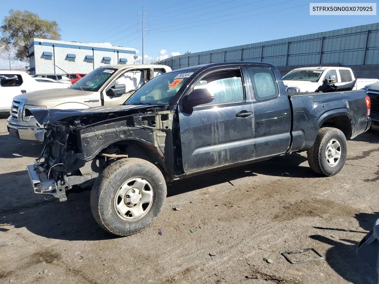 5TFRX5GN0GX070925 2016 Toyota Tacoma Access Cab