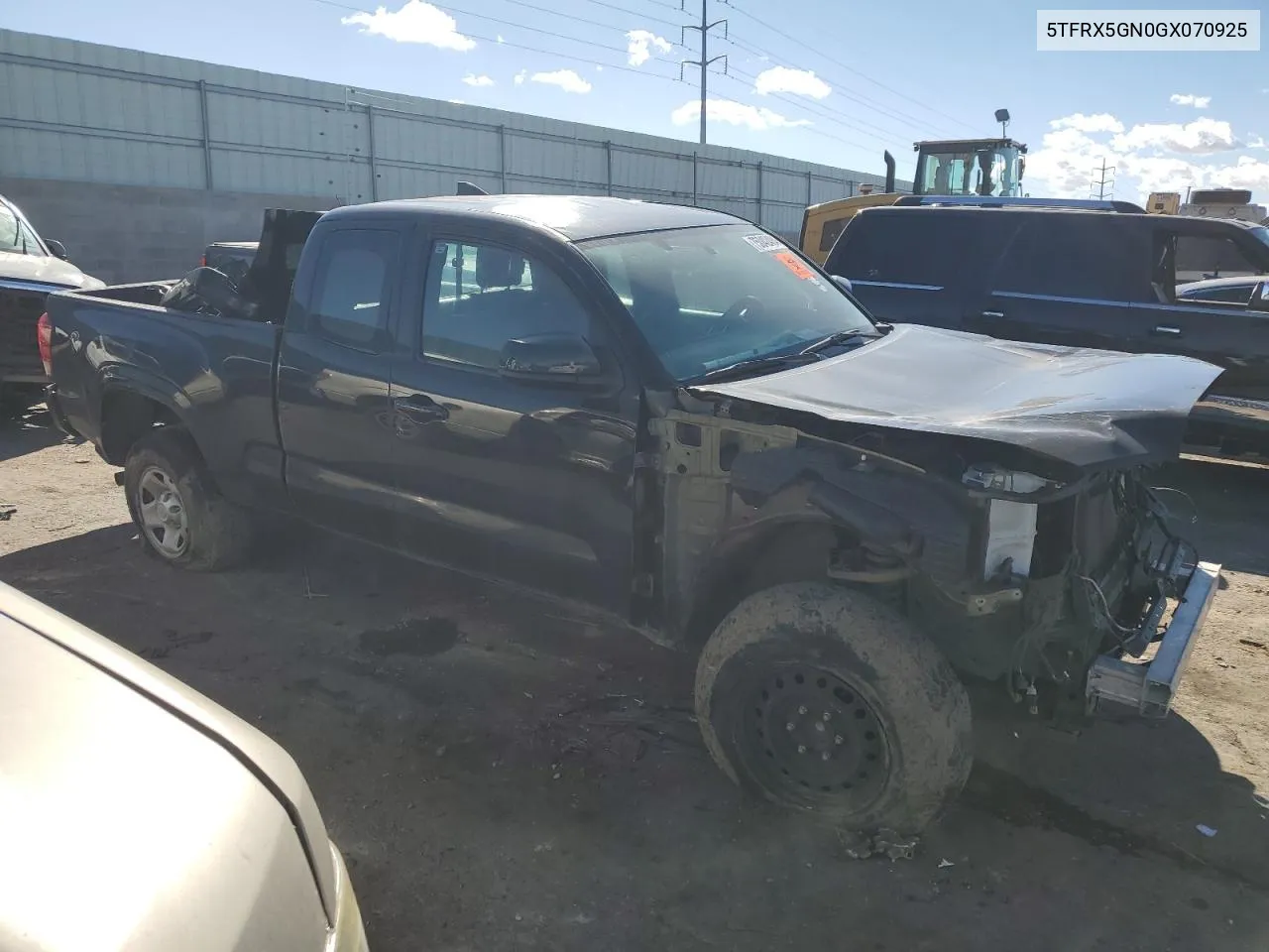 2016 Toyota Tacoma Access Cab VIN: 5TFRX5GN0GX070925 Lot: 75042484