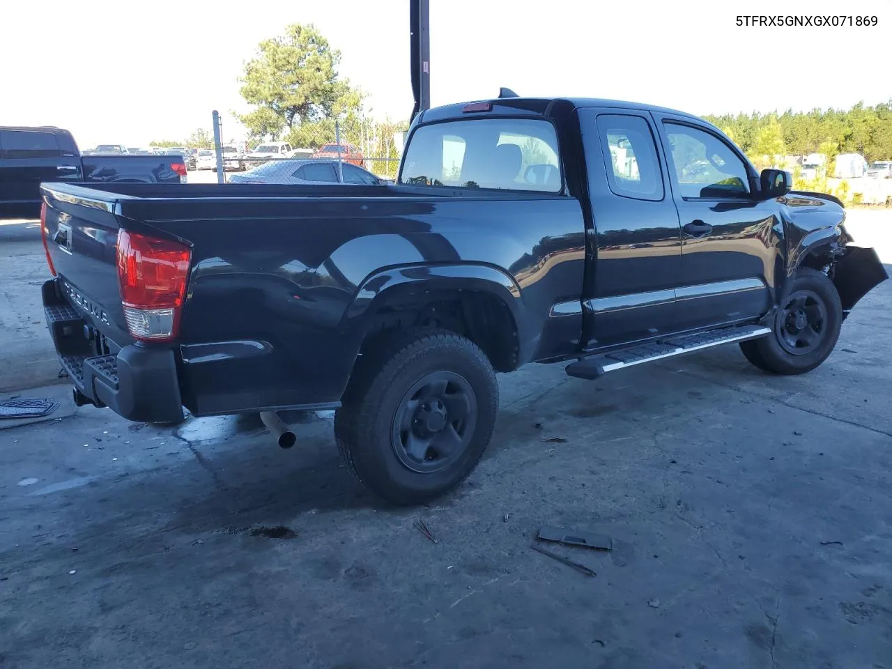 2016 Toyota Tacoma Access Cab VIN: 5TFRX5GNXGX071869 Lot: 75772854