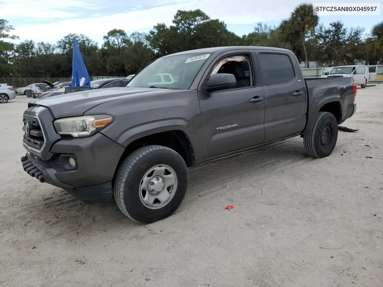 2016 Toyota Tacoma Double Cab VIN: 5TFCZ5AN8GX045957 Lot: 76283524