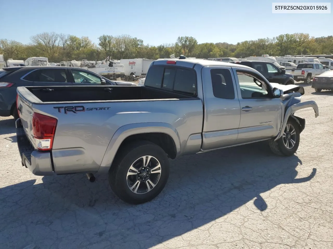 2016 Toyota Tacoma Access Cab VIN: 5TFRZ5CN2GX015926 Lot: 76312584