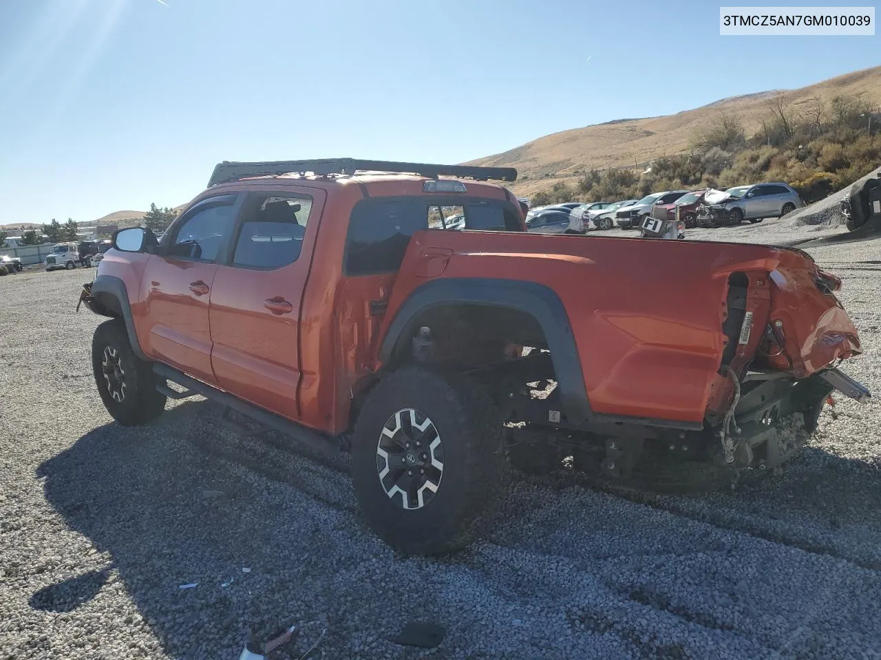 2016 Toyota Tacoma Double Cab VIN: 3TMCZ5AN7GM010039 Lot: 76572814