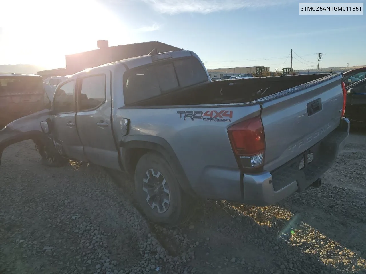 2016 Toyota Tacoma Double Cab VIN: 3TMCZ5AN1GM011851 Lot: 76840624