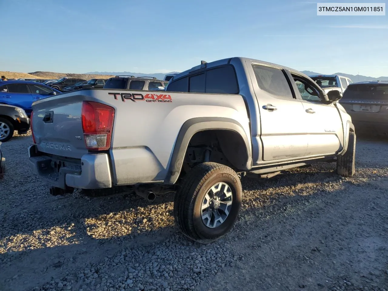 2016 Toyota Tacoma Double Cab VIN: 3TMCZ5AN1GM011851 Lot: 76840624