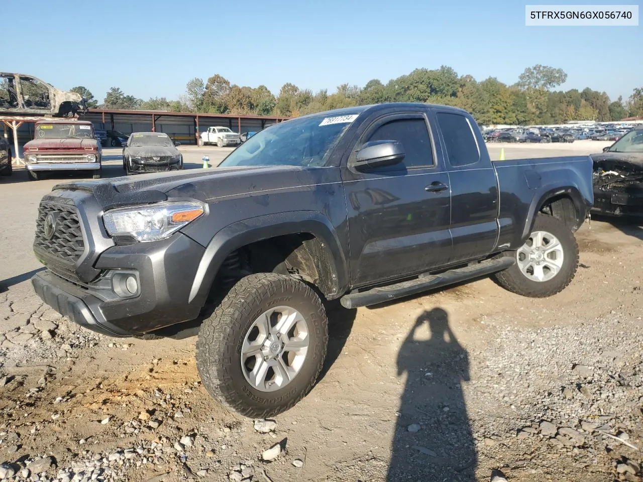 2016 Toyota Tacoma Access Cab VIN: 5TFRX5GN6GX056740 Lot: 76917734