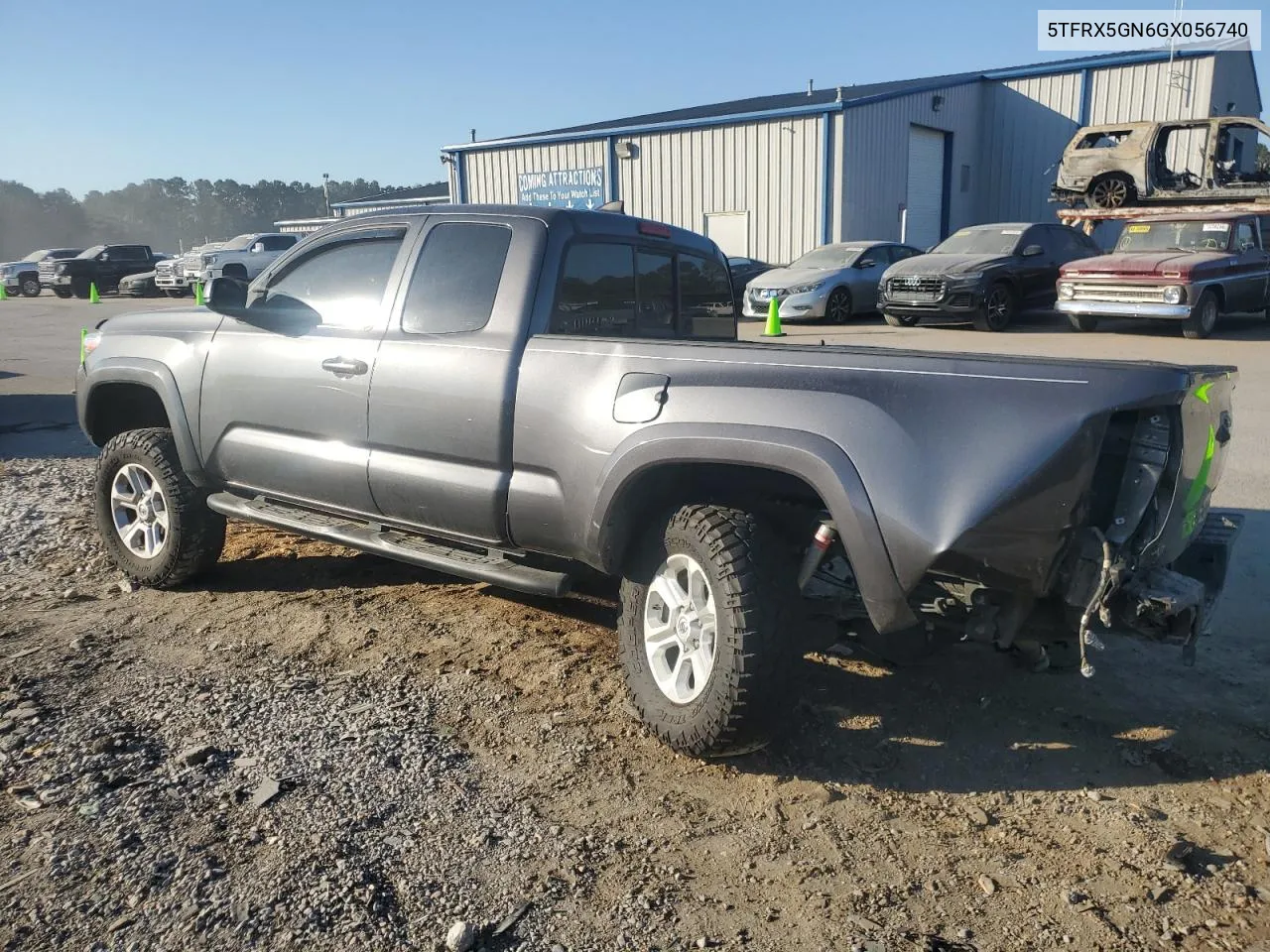 2016 Toyota Tacoma Access Cab VIN: 5TFRX5GN6GX056740 Lot: 76917734