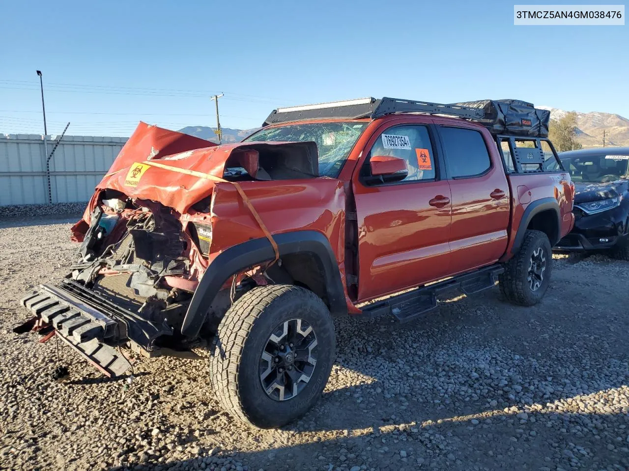 2016 Toyota Tacoma Double Cab VIN: 3TMCZ5AN4GM038476 Lot: 76927354