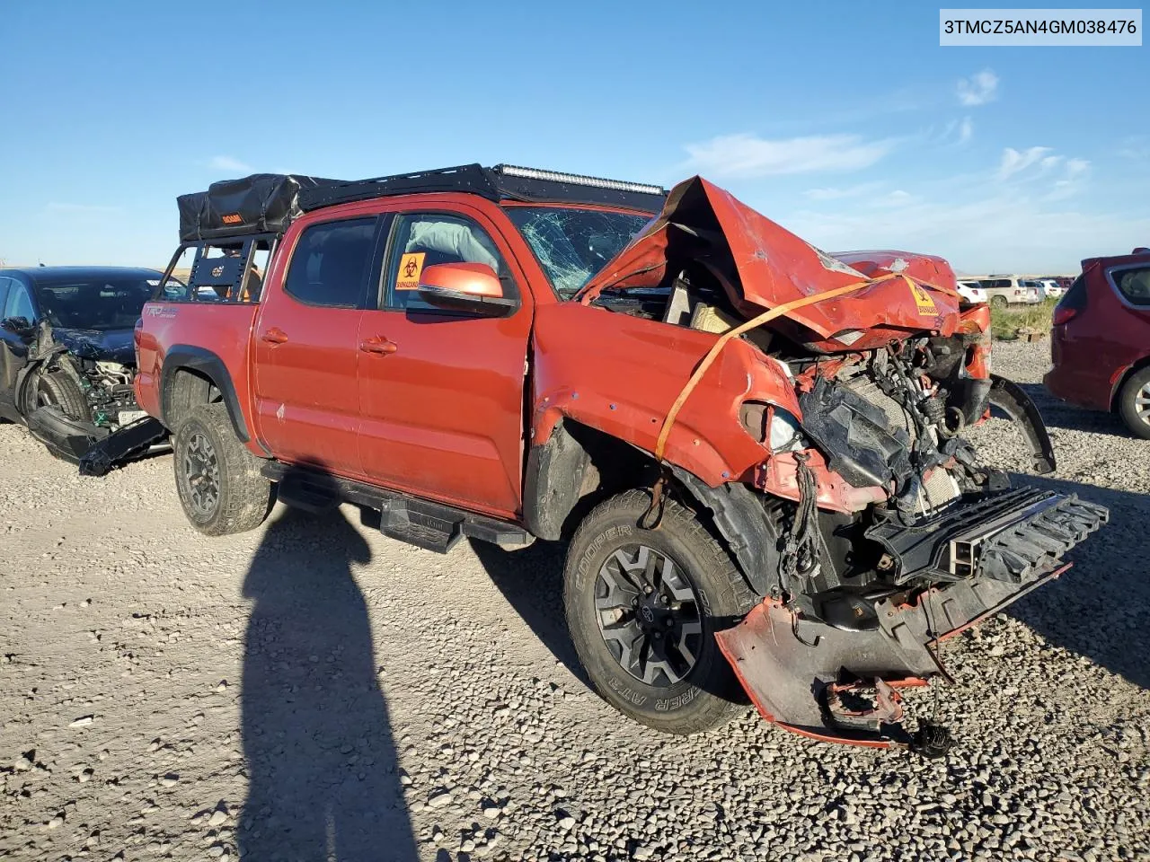 2016 Toyota Tacoma Double Cab VIN: 3TMCZ5AN4GM038476 Lot: 76927354