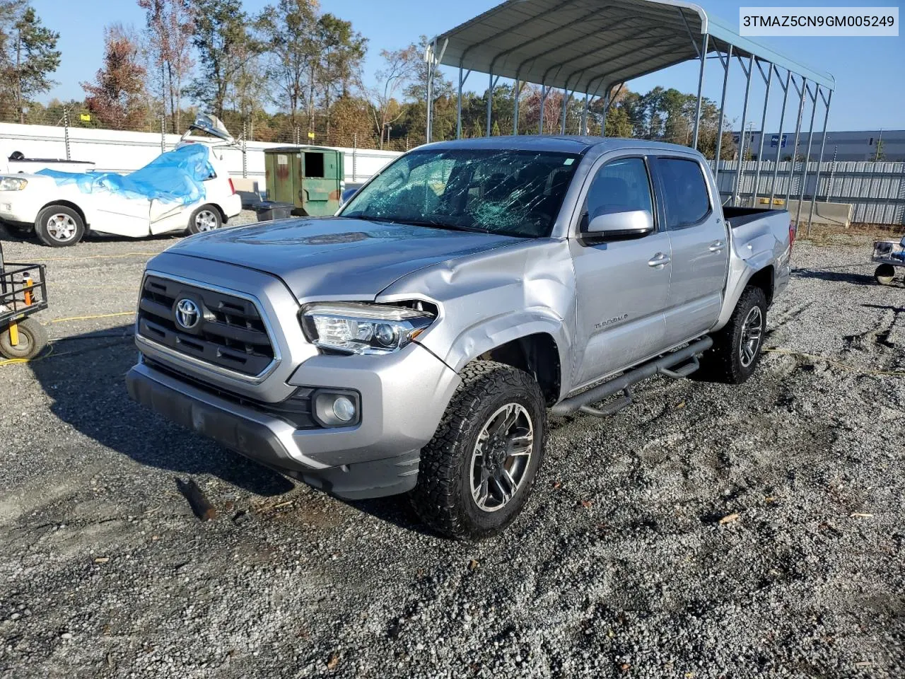 2016 Toyota Tacoma Double Cab VIN: 3TMAZ5CN9GM005249 Lot: 77041384