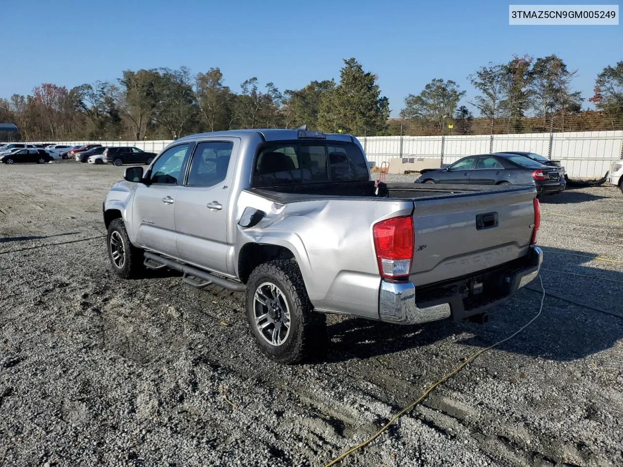 2016 Toyota Tacoma Double Cab VIN: 3TMAZ5CN9GM005249 Lot: 77041384