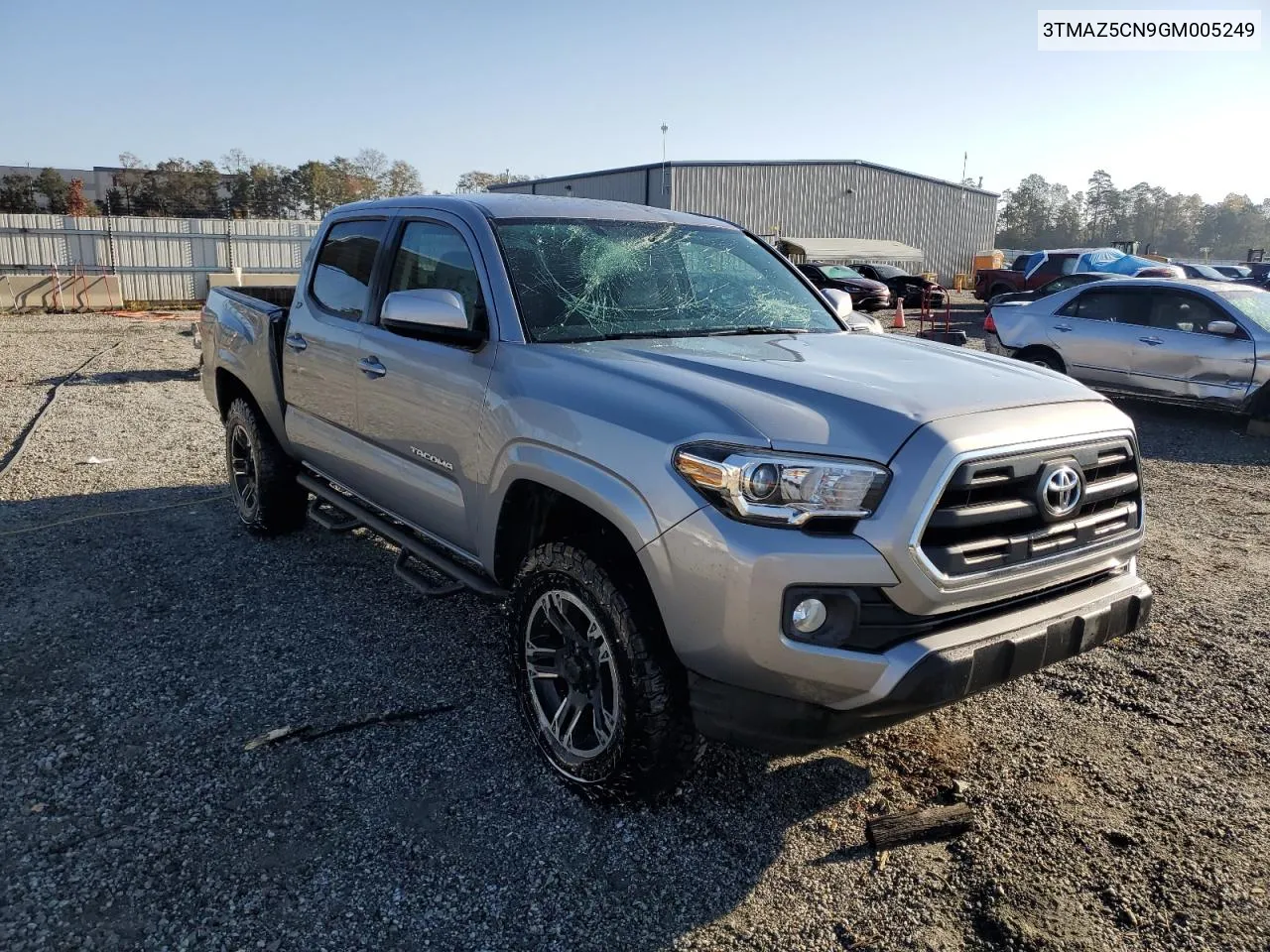 2016 Toyota Tacoma Double Cab VIN: 3TMAZ5CN9GM005249 Lot: 77041384