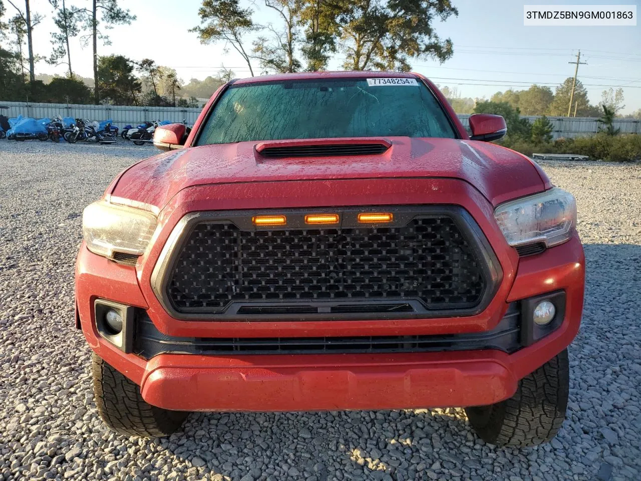 2016 Toyota Tacoma Double Cab VIN: 3TMDZ5BN9GM001863 Lot: 77348254