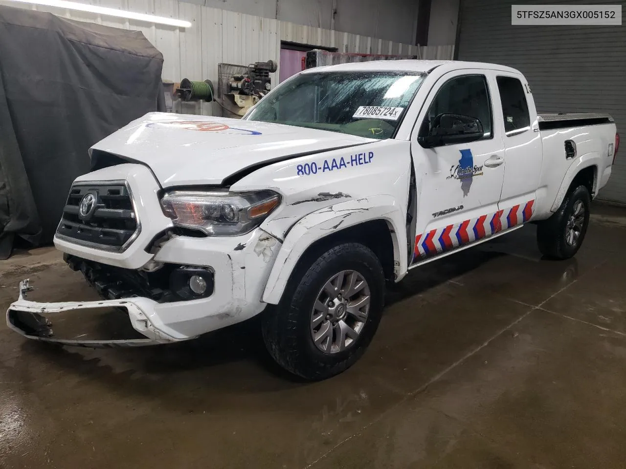 2016 Toyota Tacoma Access Cab VIN: 5TFSZ5AN3GX005152 Lot: 78085724