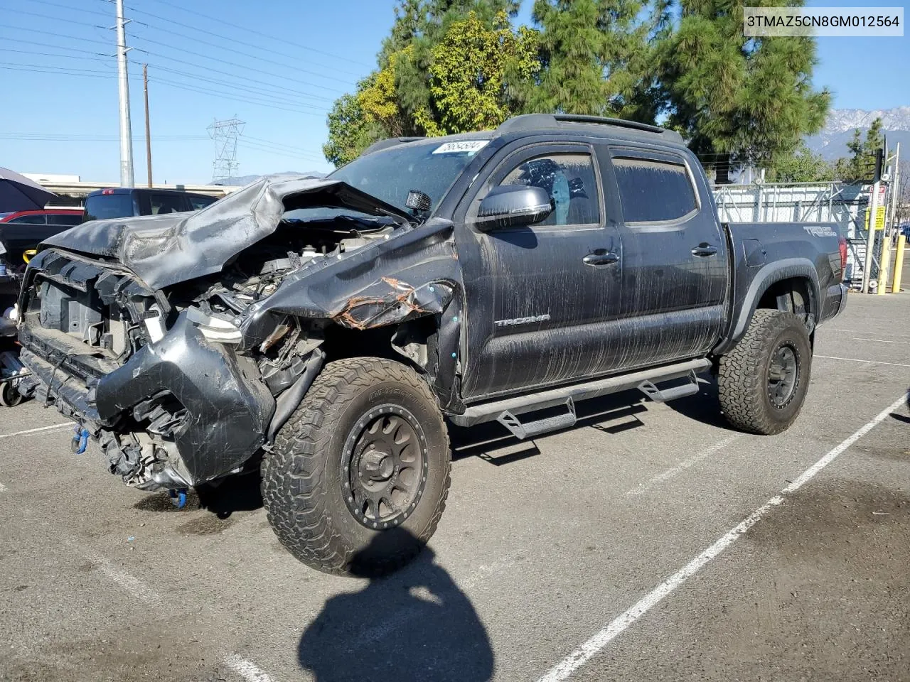 2016 Toyota Tacoma Double Cab VIN: 3TMAZ5CN8GM012564 Lot: 78654504