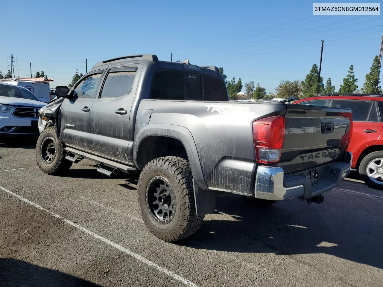 2016 Toyota Tacoma Double Cab VIN: 3TMAZ5CN8GM012564 Lot: 78654504