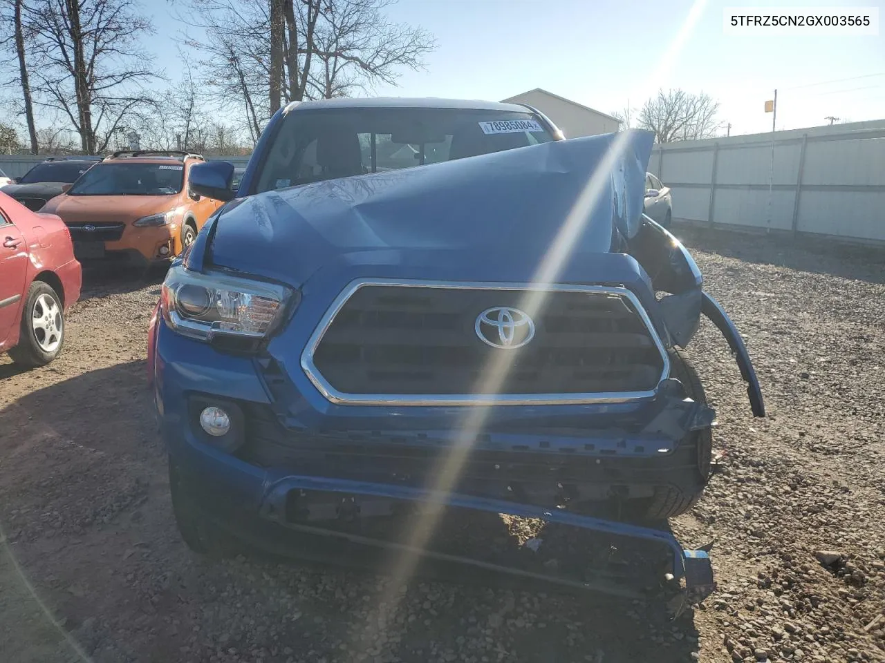 5TFRZ5CN2GX003565 2016 Toyota Tacoma Access Cab