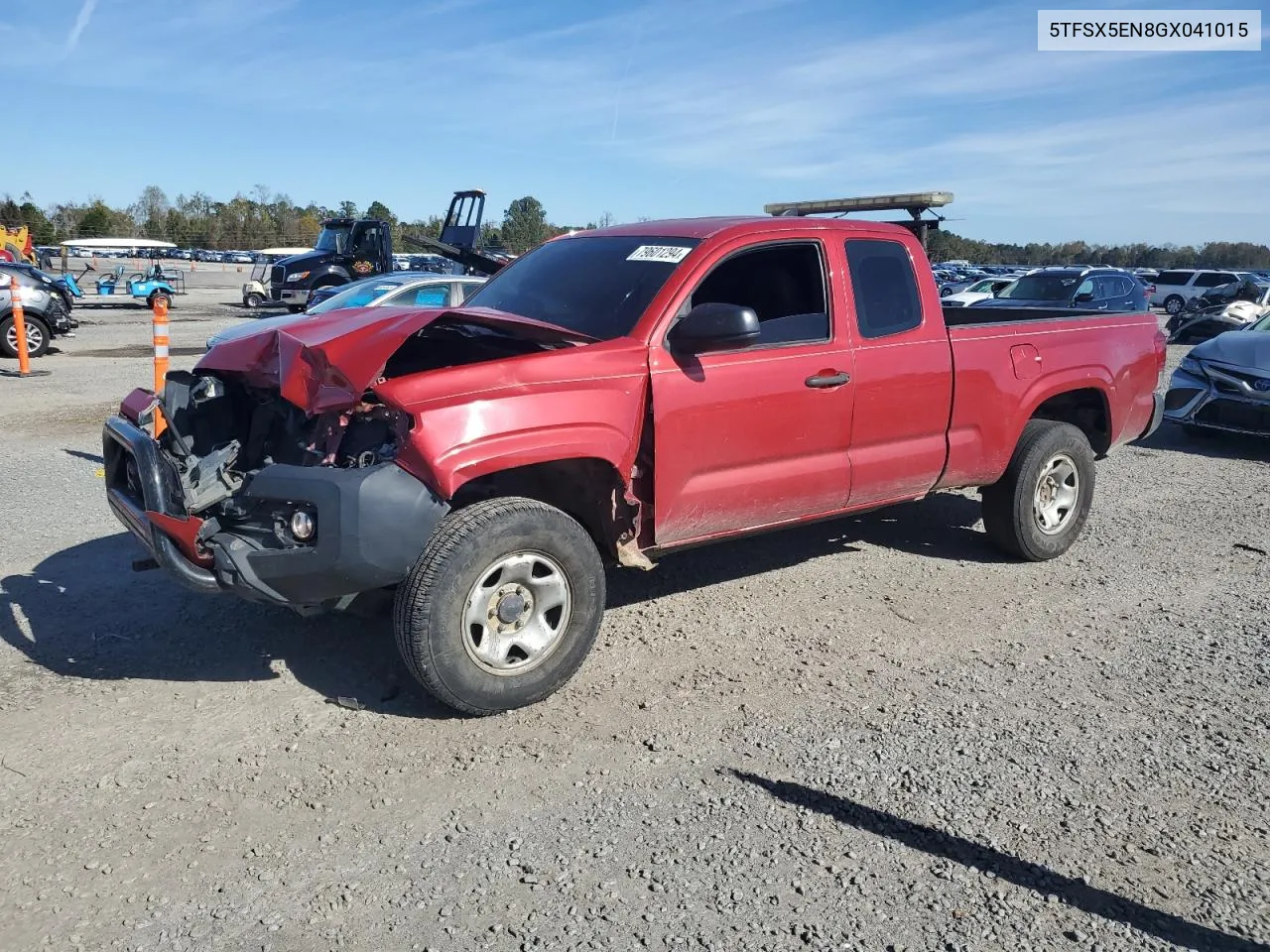 2016 Toyota Tacoma Access Cab VIN: 5TFSX5EN8GX041015 Lot: 79601294