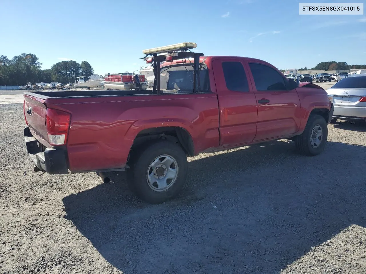 2016 Toyota Tacoma Access Cab VIN: 5TFSX5EN8GX041015 Lot: 79601294