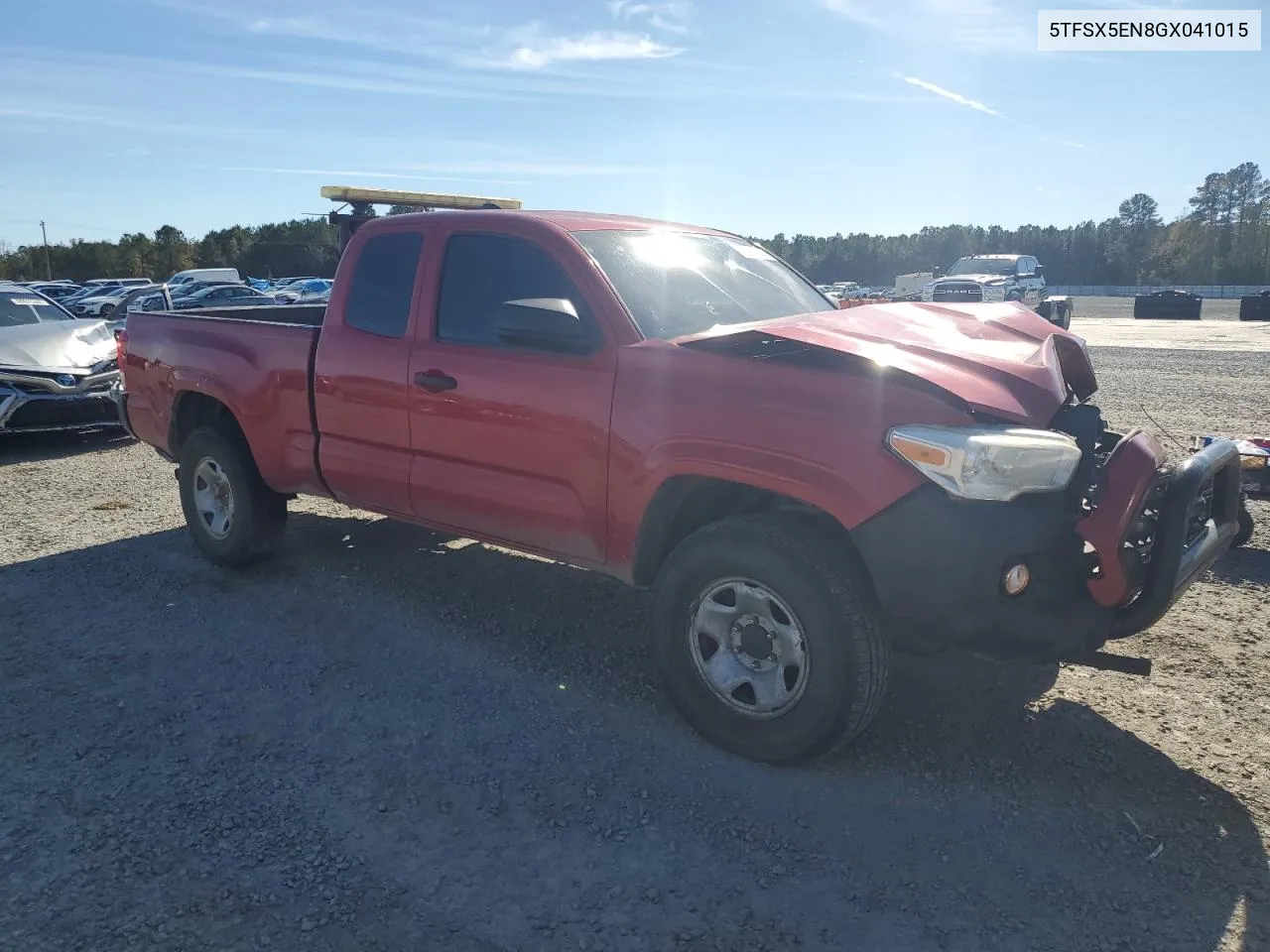 2016 Toyota Tacoma Access Cab VIN: 5TFSX5EN8GX041015 Lot: 79601294