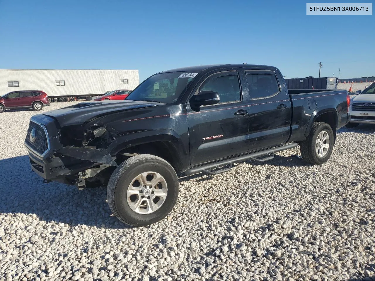 2016 Toyota Tacoma Double Cab VIN: 5TFDZ5BN1GX006713 Lot: 79931344