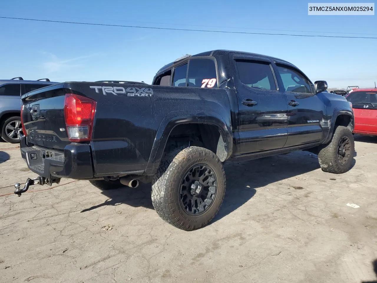 2016 Toyota Tacoma Double Cab VIN: 3TMCZ5ANXGM025294 Lot: 80098433