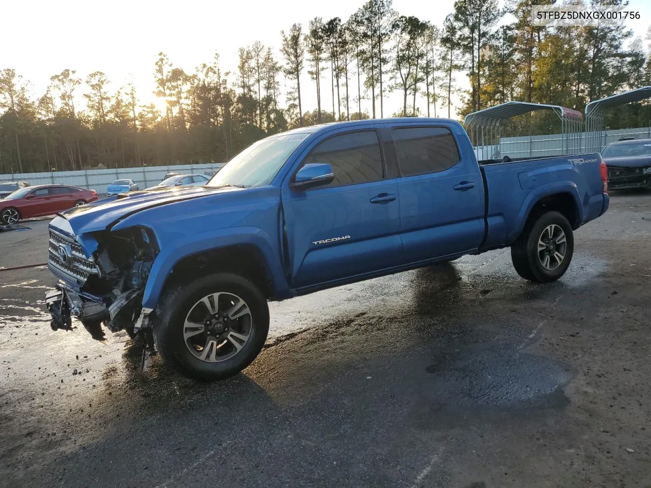 2016 Toyota Tacoma Double Cab VIN: 5TFBZ5DNXGX001756 Lot: 80446364